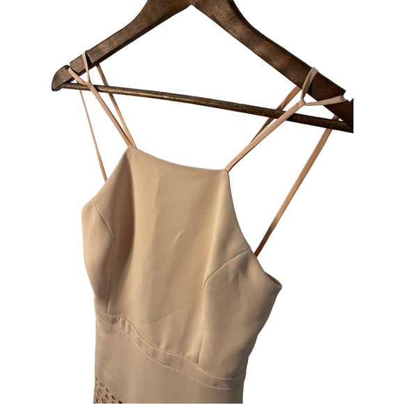 SUGAR LIPS THE MAYTE  BLUSH SPAGHETTI STRAP LASER CUT DRESS - Picture 9 of 15
